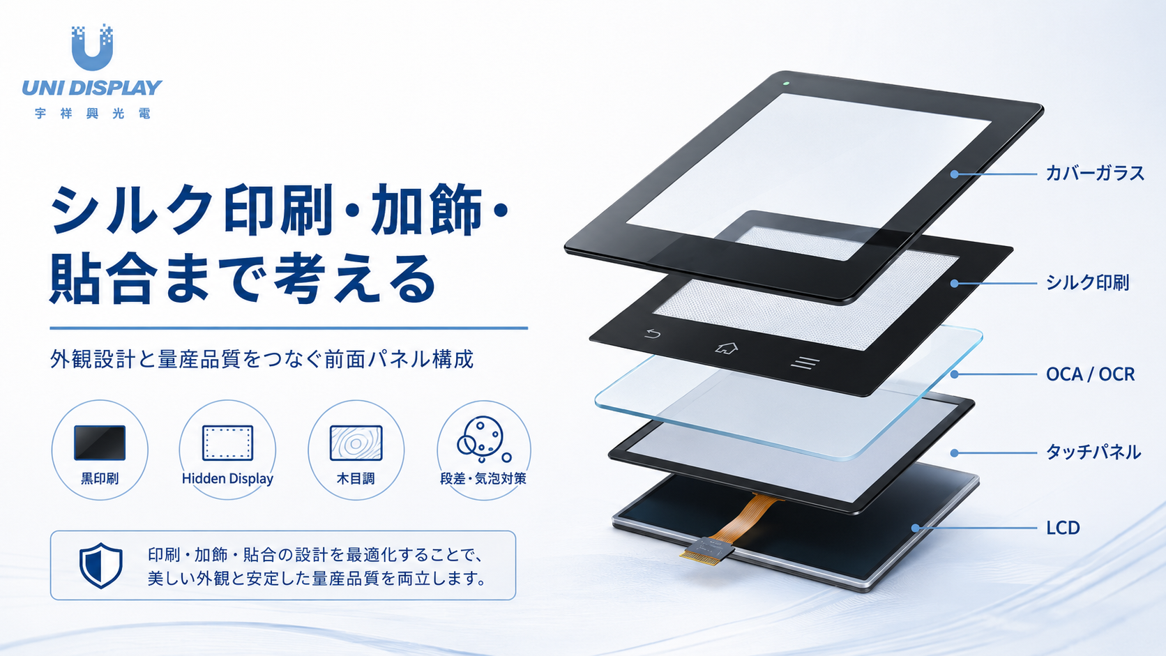 外観設計と量産品質をつなぐ前面パネル構成