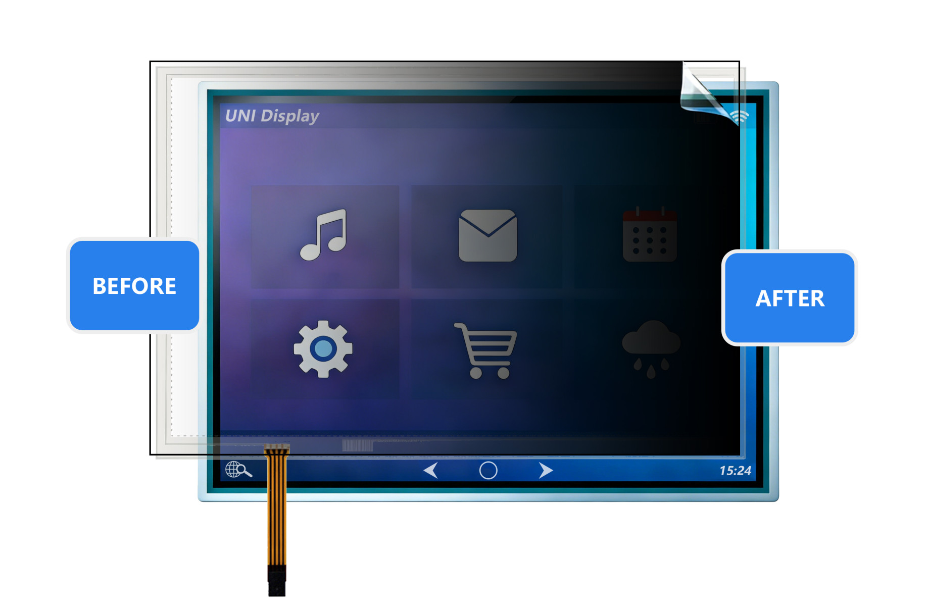 覗き見防止フィルム
