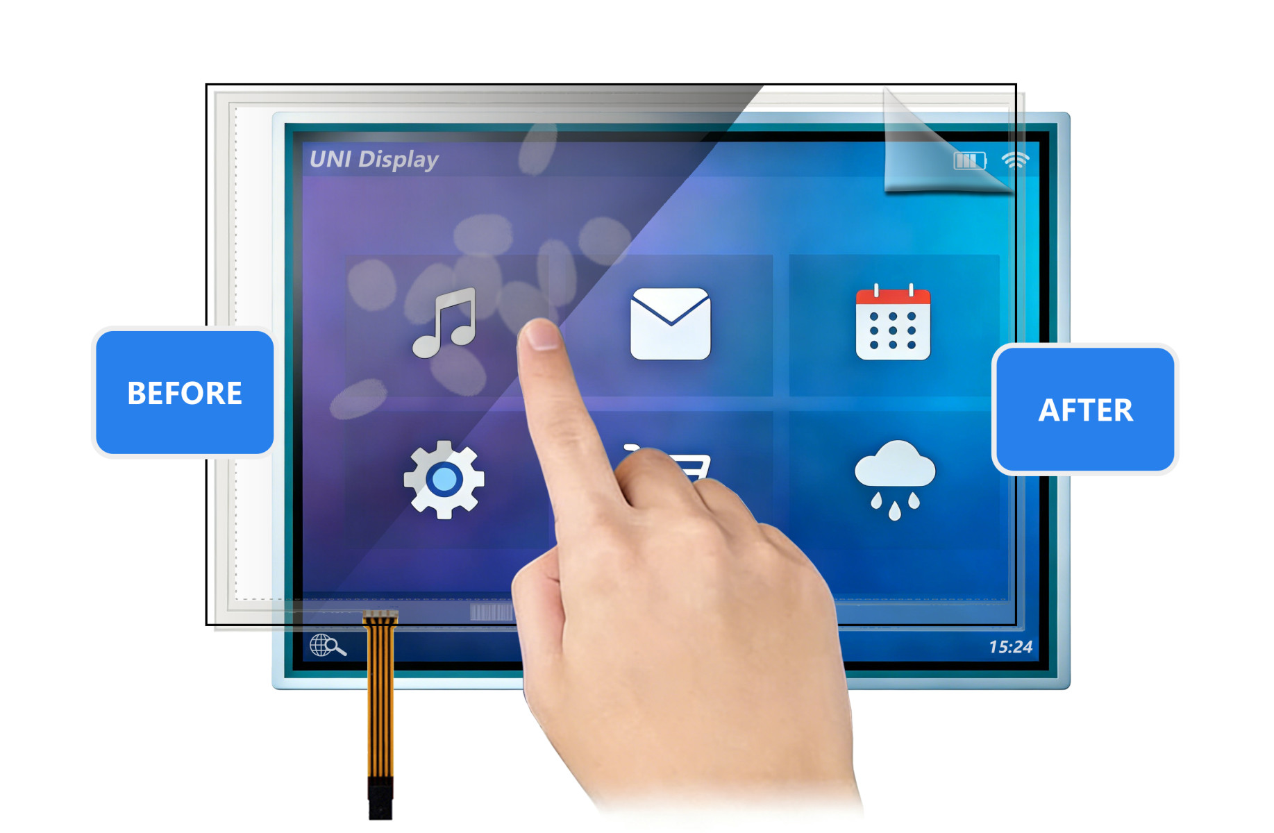 防指紋フィルム（AFフィルム）